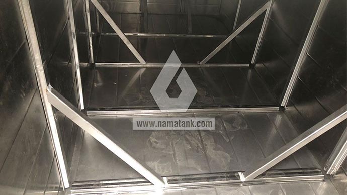 khung chịu lực bể nước treo inox