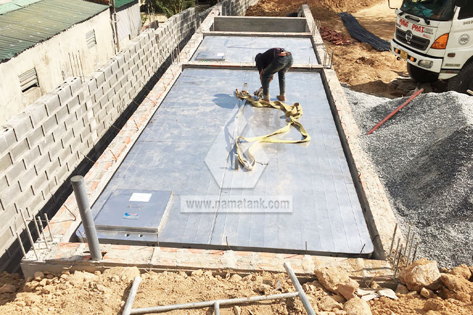 bể nước ngầm inox Nam Á 2021 chất lượng